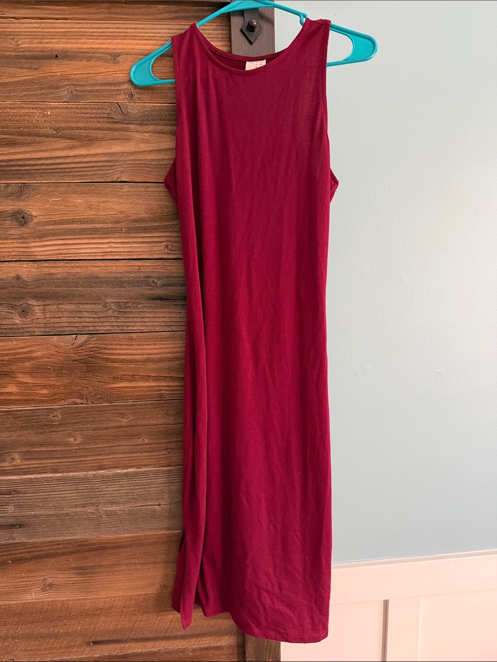 AND Sleeveless Wine-Red Midi Dress